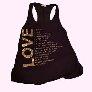 Love quote racer back tank top shirt